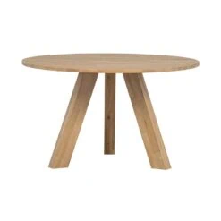 Rhonda Eettafel rond Eiken Naturel 129cm