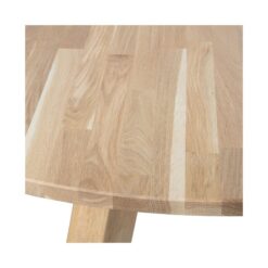 Rhonda XL Eettafel rond Eiken Naturel 150cm