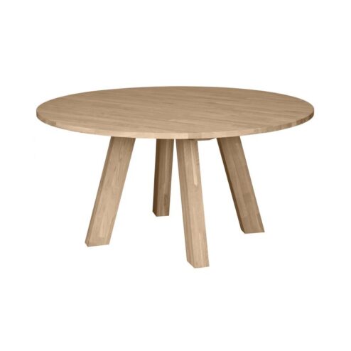 Rhonda XL Eettafel rond Eiken Naturel 150cm