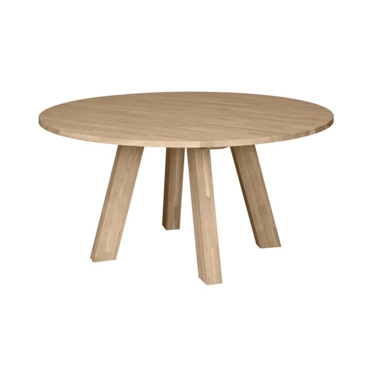 Rhonda XL Eettafel rond Eiken Naturel 150cm
