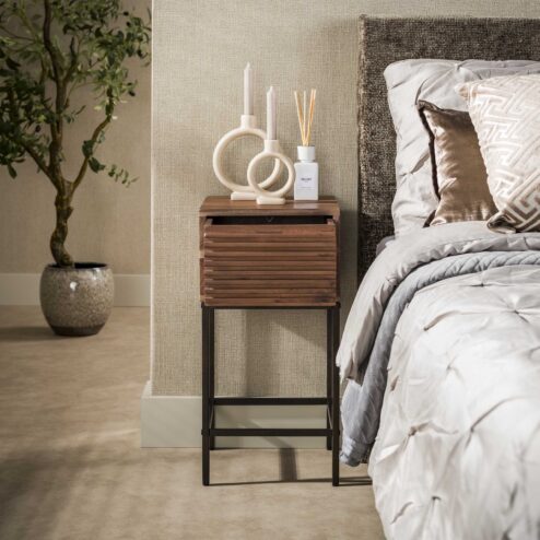 Roberto XS Nachtkastje 1 lade Acaciahout 30cm