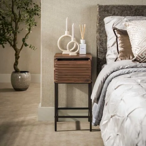 Roberto XS Nachtkastje 1 lade Acaciahout 30cm