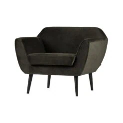 Rocco Fauteuil Velvet Warmgroen 92cm