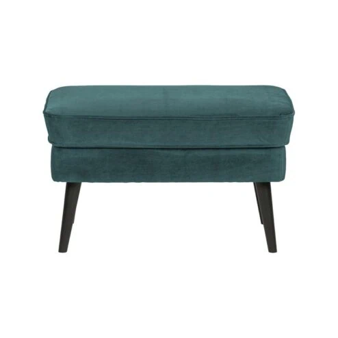 Rocco Hocker Velvet Groenblauw 77cm