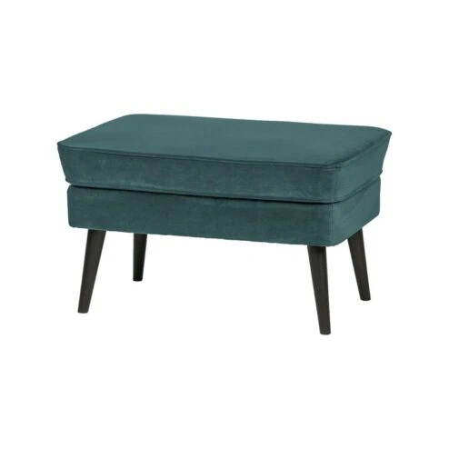 Rocco Hocker Velvet Groenblauw 77cm