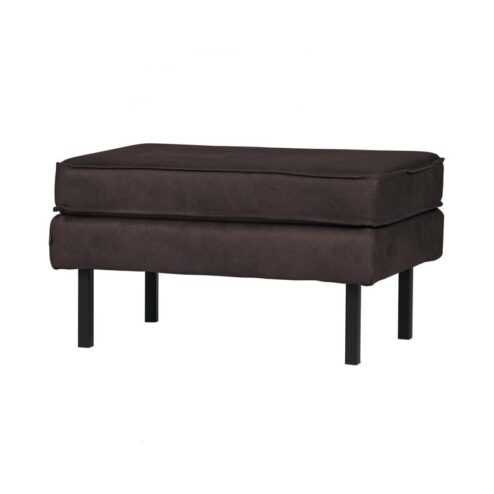 Rodeo Hocker Ecoleer Zwart 84cm