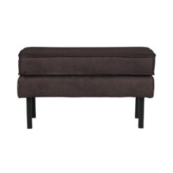 Rodeo Hocker Ecoleer Zwart 84cm