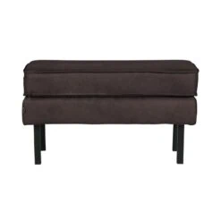 Rodeo Hocker Ecoleer Zwart 84cm