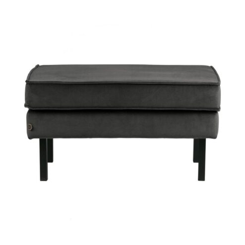 Rodeo Hocker Velvet Antraciet 84cm