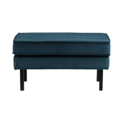 Rodeo Hocker Velvet Blauw 84cm