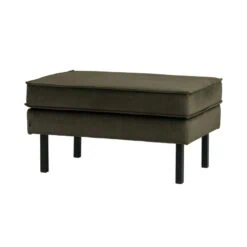 Rodeo Hocker Velvet Donkergroen 84cm