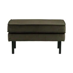 Rodeo Hocker Velvet Donkergroen 84cm