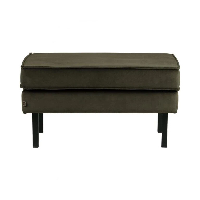 Rodeo Hocker Velvet Donkergroen 84cm