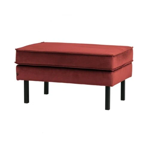 Rodeo Hocker Velvet Kastanjebruin 84cm
