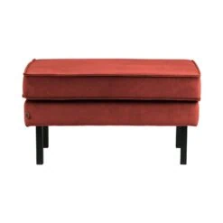 Rodeo Hocker Velvet Kastanjebruin 84cm