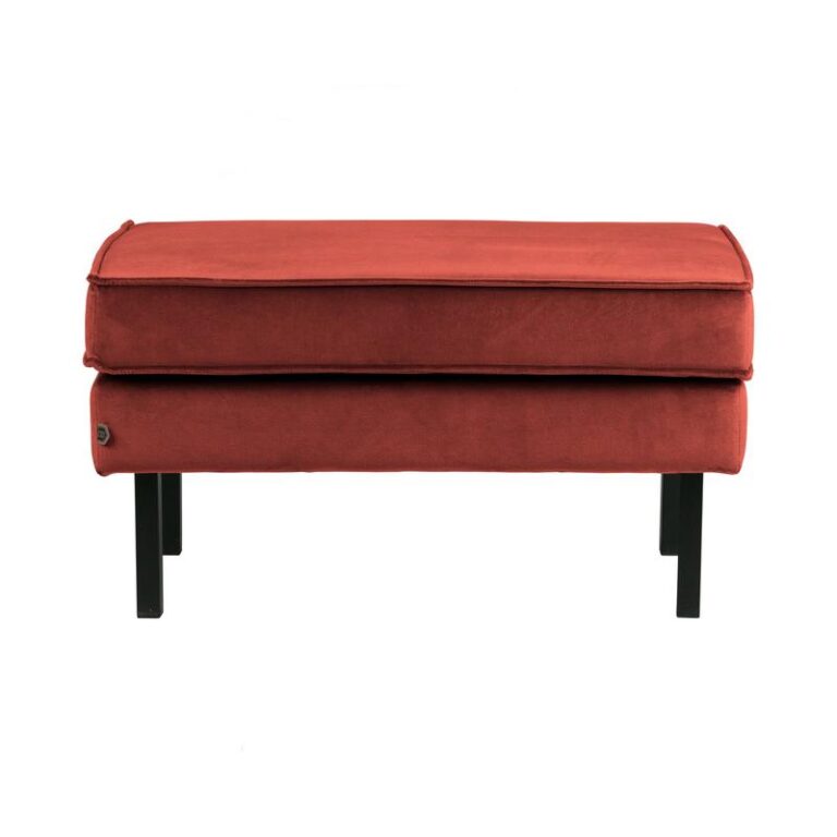 Rodeo Hocker Velvet Kastanjebruin 84cm