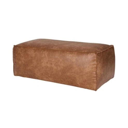 Rodeo Poef Ecoleer Cognac 120cm