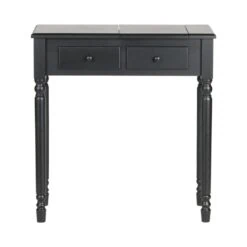 Romy Sidetable Hout Zwart 75cm