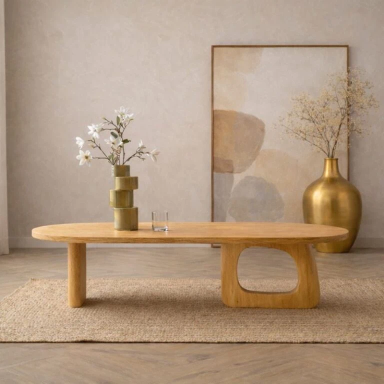 Rona Salontafel open Naturel mangohout 110cm