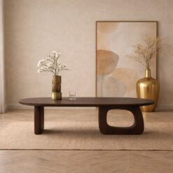 Rona Salontafel open Walnoot mangohout 110cm