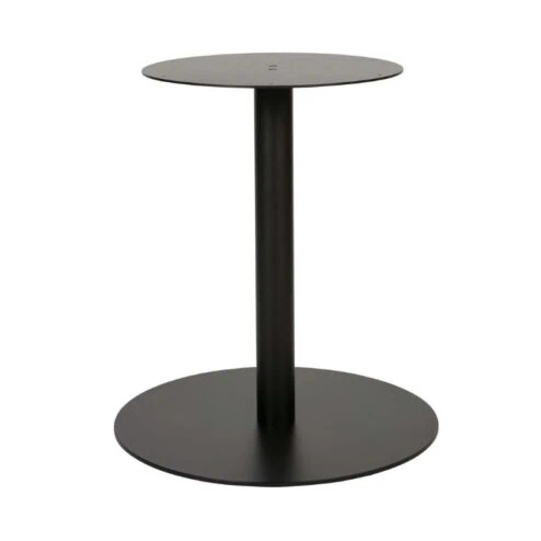 Ronde Tafelpoot Metaal Zwart 64cm