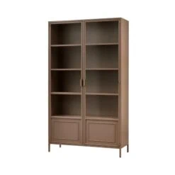 Ronja Vitrinekast XL Metaal Bruin 110cm