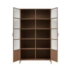 Ronja Vitrinekast XL Metaal Bruin 110cm