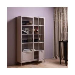 Ronja Vitrinekast XL Metaal Zacht Roze 110cm