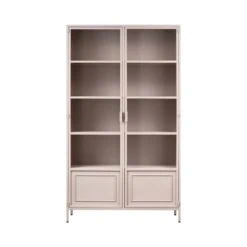 Ronja Vitrinekast XL Metaal Zacht Roze 110cm