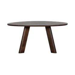 Roundly Eettafel organisch Mangohout Walnoot 160cm