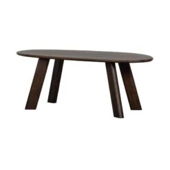 Roundly Eettafel organisch Mangohout Walnoot 200cm