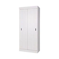 Row Kledingkast Wit Dennenhout 85cm