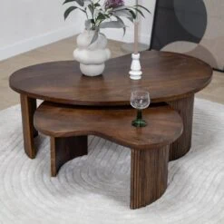 Salontafel Asger set van 2 espresso 110/70cm