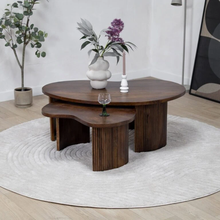 Salontafel Asger set van 2 espresso 110/70cm