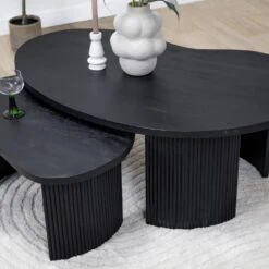 Salontafel Asger set van 2 zwart 110/70cm