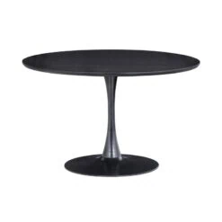 Sammy Eettafel Rond MDF Zwart 120cm