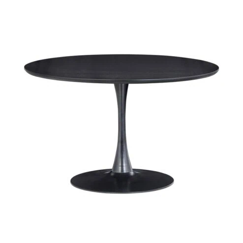 Sammy Eettafel Rond MDF Zwart 120cm