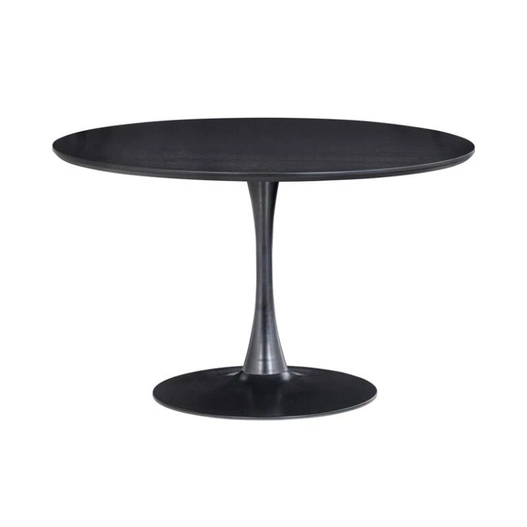 Sammy Eettafel Rond MDF Zwart 120cm