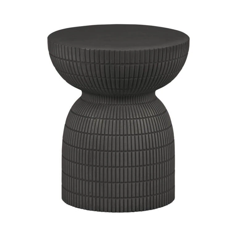 Samson Bijzettafel Rond Donkerbruin 37cm