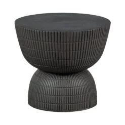 Samson Bijzettafel Rond Donkerbruin 40cm