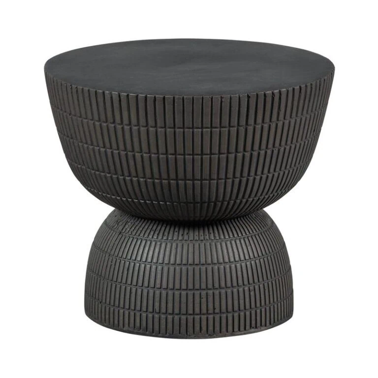 Samson Bijzettafel Rond Donkerbruin 40cm