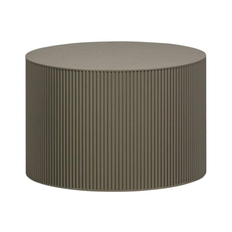 Sanne Bijzettafel Rond MDF Militair Groen 60cm