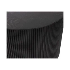 Sanne Bijzettafel Rond MDF Zwart 60cm