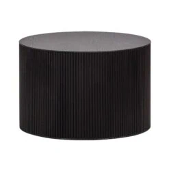 Sanne Bijzettafel Rond MDF Zwart 60cm