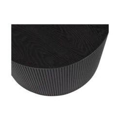 Sanne Bijzettafel Rond MDF Zwart 60cm