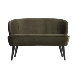 Sara Bankje Velvet Warm Groen 110cm