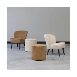 Sara Fauteuil Boucle Creme