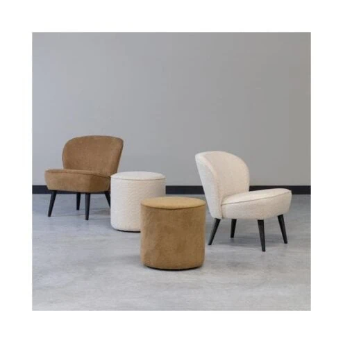 Sara Fauteuil Boucle Creme