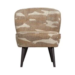 Sara Fauteuil Geweven Stof Camouflage Dessin Zand