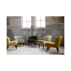 Sara Fauteuil Velvet Oker